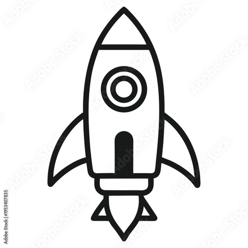 Astro Rocket Silhouette