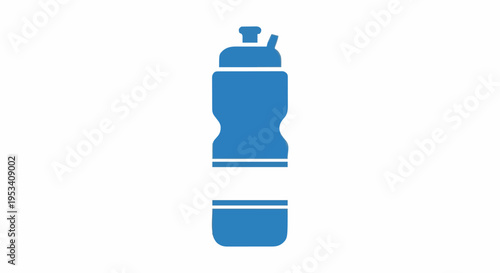 Sporty hydration container for active lifestyles and fitness routines vector graphic