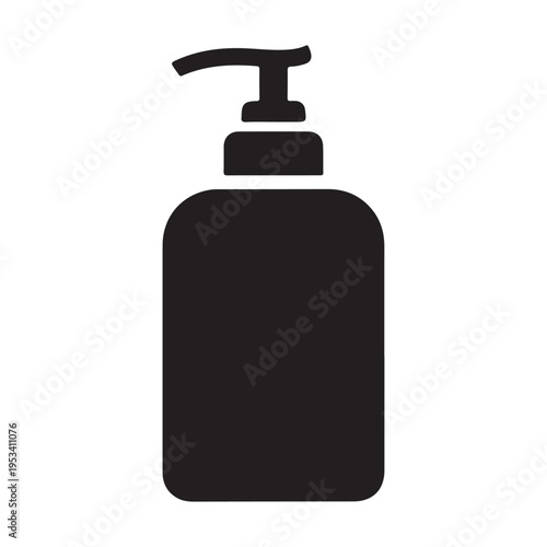 Hand sanitizer icon flat style isolated on white background