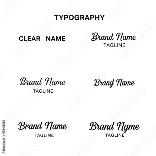 Various examples of text formatting including different sizes and font styles