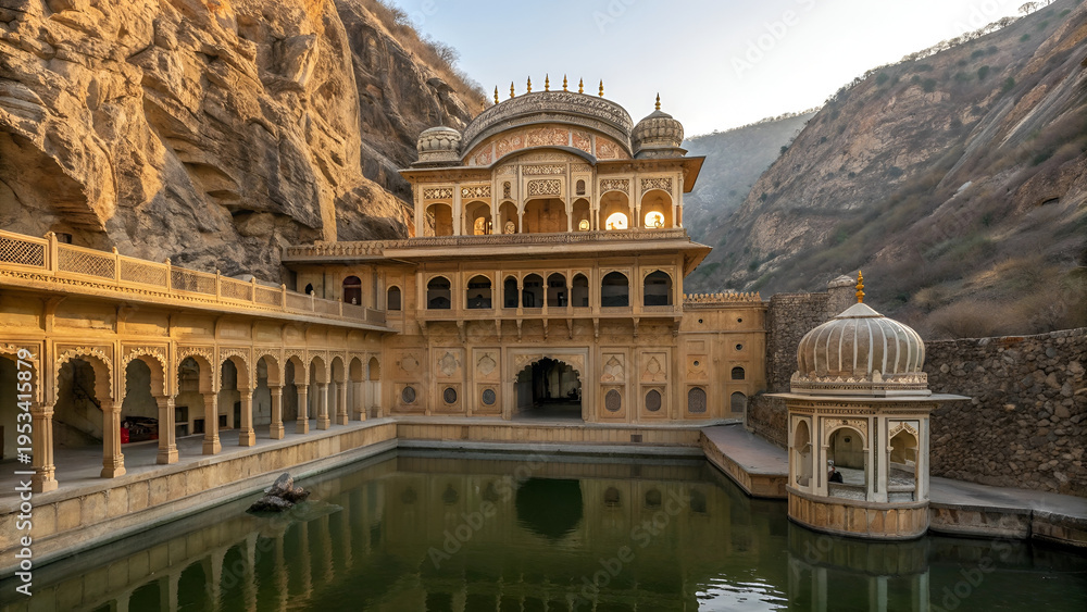 Fototapeta premium Galta Ji Temple Jaipur Heritage Architecture
