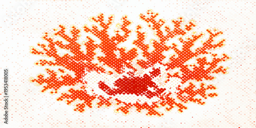 Seamless red knit texture background with grunge hearts and traditional winter ornament pattern for Christmas holiday fabric design