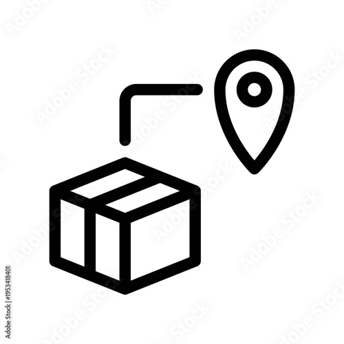 Parcel Tracking Route Delivery Destination Vector
