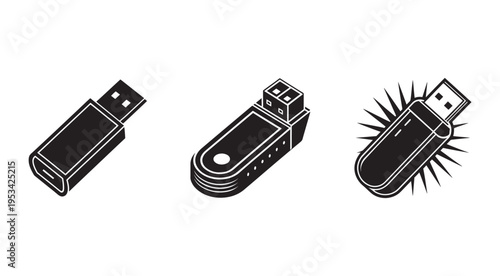 Usb flash drives in different styles and designs for data storage and transfer  various usb drives