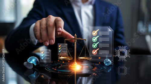 Digital Transformation in Law: A Symbol of Justice, Legal Tech, AI, Blockchain, and Digital Checklists for Modern Legal Processes and Future Legal Solutions