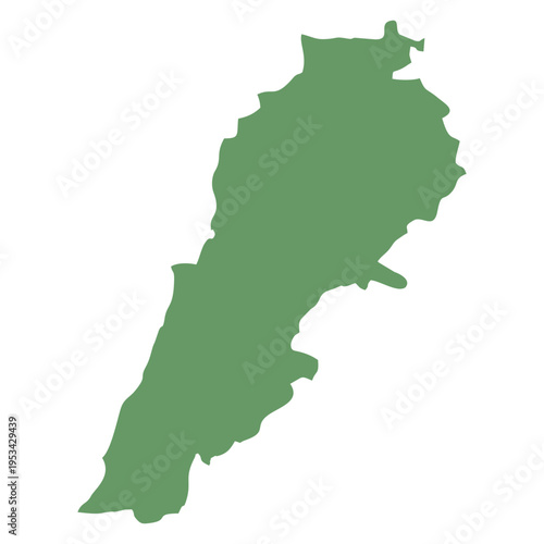 Lebanon Map Outline