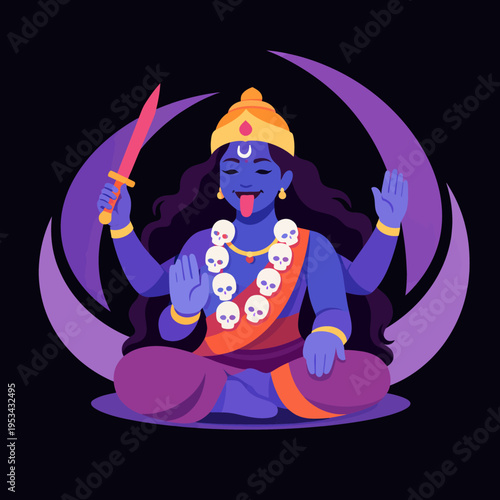 Formas curvas en tonos armoniosos