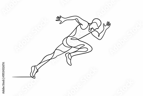 Corredor minimalista en pleno impulso