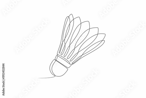 Volante de bádminton minimalista