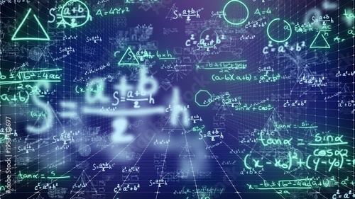 Mathematical equations and physical formula elements