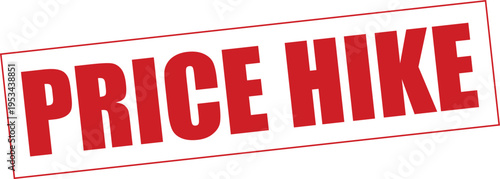 Price Hike Stamp on White Background