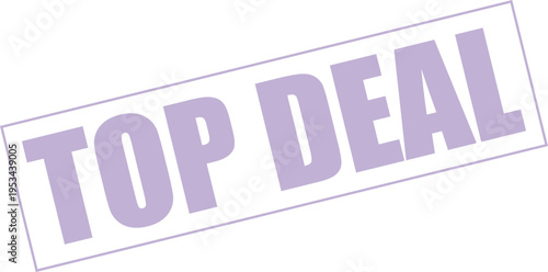 Top Deal Stamp Isolated on White Background