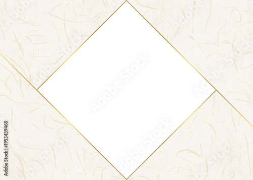 和紙風のフレーム、和風の背景素材