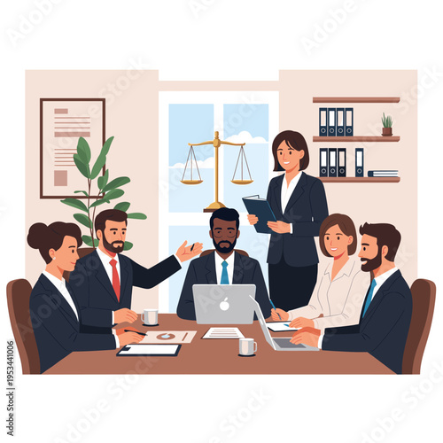 Stylish flat illustration of a formal shoe conveys professionalism and confidence. Ideal for marketing materials, websites, and social media related t