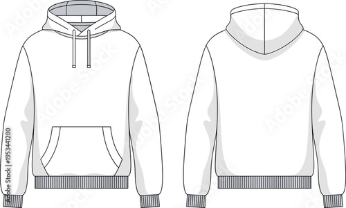 hoodie, sweatshirt, vector, technical, apparel, fashion, sketch, streetwear, clothing, silhouette, template, garment, pocket, drawstring, fleece