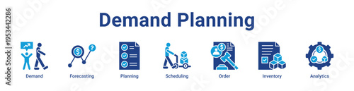 -Demand Planning Icon Banner and Collection