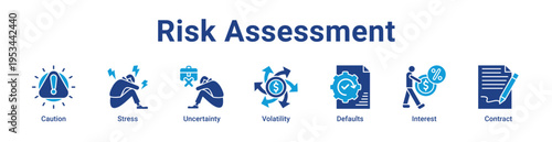-Risk Assessment Icon Banner and Collection