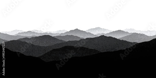 A misty winter sunrise illuminates a snowy mountain landscape where a blue morning sky meets fog and clouds over a majestic peak and valley