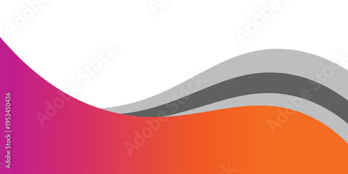 A vibrant and modern abstract background featuring smooth, flowing wave shapes in a unique color palette. The design transitions from a bold 