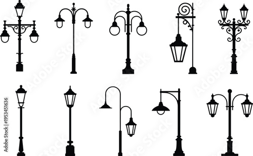 Black and white of various types of candlesticks and candle holders taper candle pillar candle