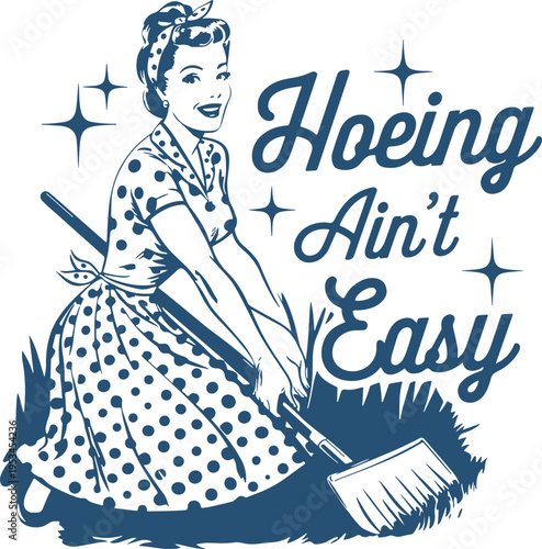 Hoeing Ain't Easy Svg, Farmer Svg