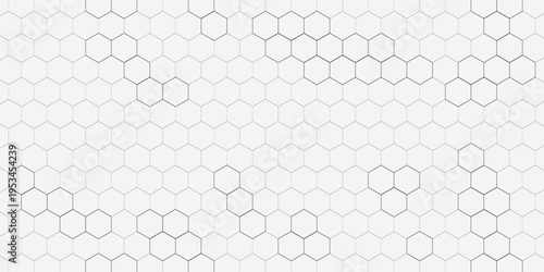 Abstract white hexagon geometric background featuring a modern 3D honeycomb pattern. Clean minimal design with soft shadows and depth