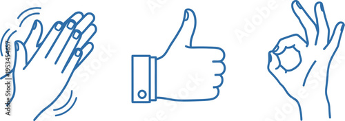 Hand gestures for communication and expression in various contexts