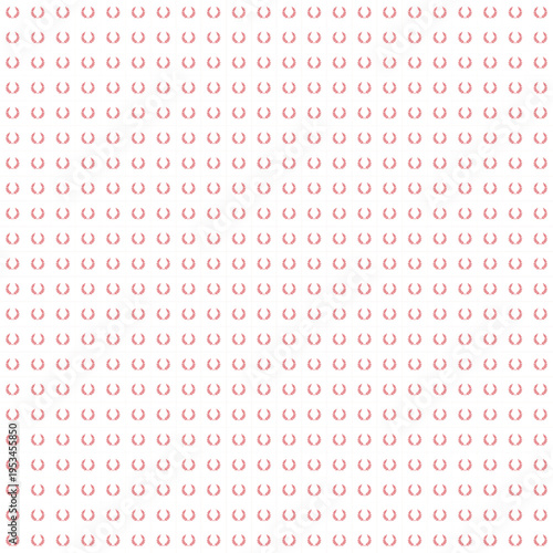 Subtle Silver Horseshoe Pattern on White Background vector background