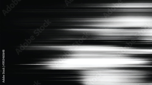 Abstract blurry white light streaks on dark background  motion blur effect graphic resource