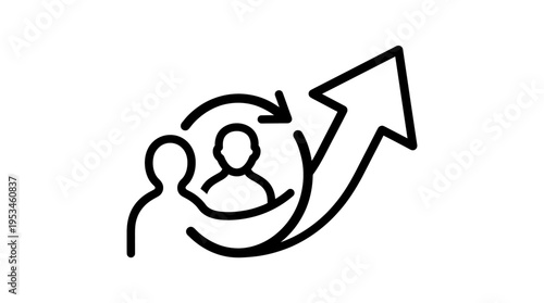 Employee Development And Progress Icon