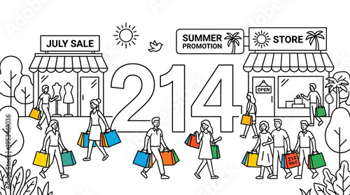 Summer Sale Promotion with Shoppers and Stores