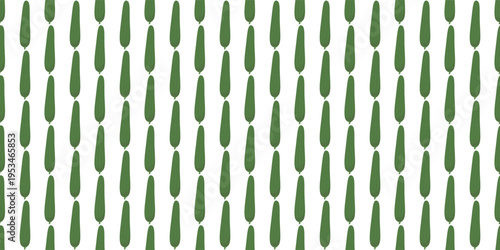 Fresh cucumber seamless pattern for organic vegetable farm and grocery store. Veggie pattern