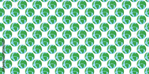 Planet Earth seamless pattern for environmental and ecology projects. Earth pattern