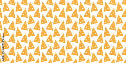 Party hat seamless pattern for birthday celebration event branding. Festive pattern