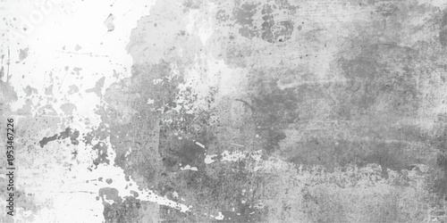 A vintage grungy wall surface featuring a dirty gray concrete texture and rough aged paint design on an old textured paper backdrop