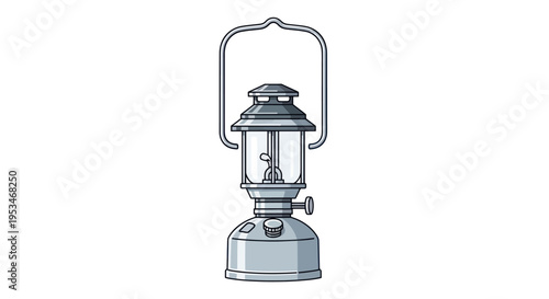 Vintage Metal Camping Lantern Light.