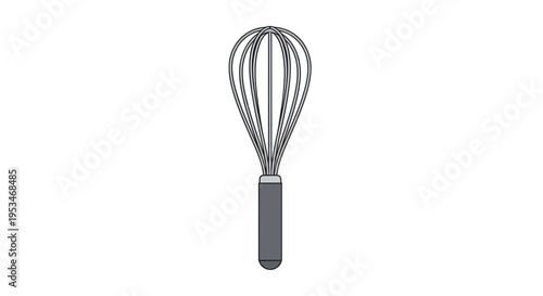 Whisk kitchen utensil for mixing batter.