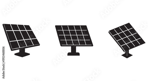 Solar panels on stands in various angles for renewable energy solutions and sustainable power generation  solar energy systems