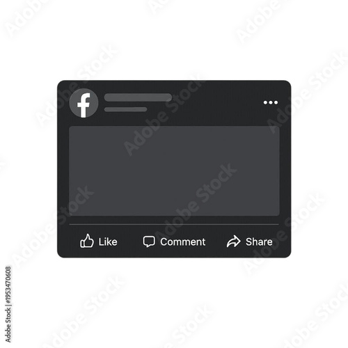 Facebook post template transparent