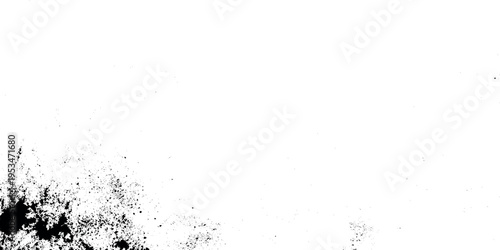 High contrast white grunge texture background with distressed black grain versatile texture mimics the look of weathered vintage effect.