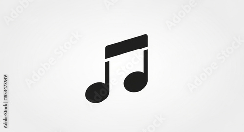 Musical Note Icon - A Symbol of Harmony and Melody.