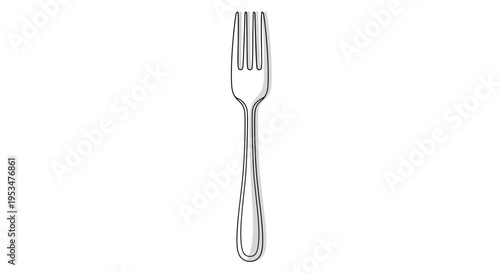 Silver Fork Utensil Dining Tableware.