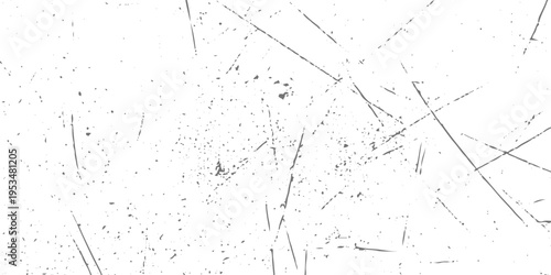 Abstract white grunge background with random fine scratch marks and scattered black lines, subtle distressed texture, minimal industrial style, clean yet worn high-resolution scratch wall backdrop.