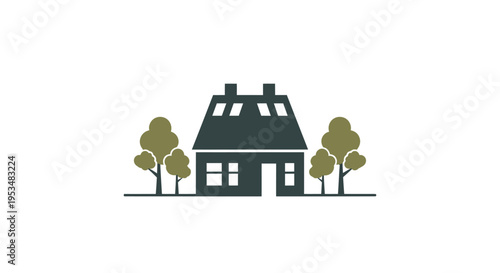 Simple Illustration of a House.