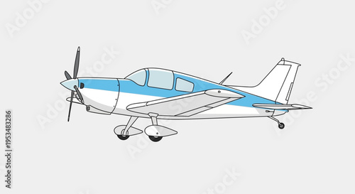 Small Single Engine Airplane Vehicle.