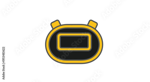 Yellow and black digital stopwatch.