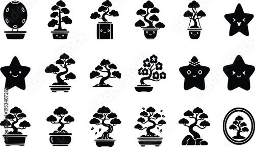 Seamless cute cartoon stars vector pattern, playful flat star background