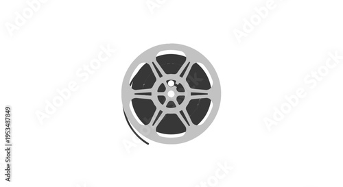 Close up of metal wheel.