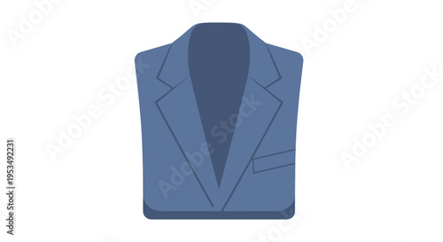 Blue Mens Fashion Waistcoat Clothing.