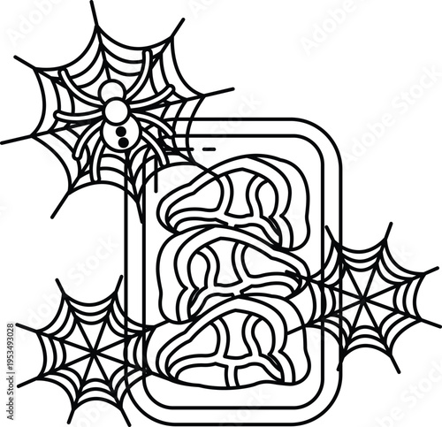 Spiders weave webs around a mysterious, curved object